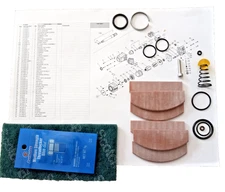 SNAP ON PT2500 1" DRIVE ROTOR VANE KIT WITH OEM THROTTLE VALVE PARTS KIT BLUE PT