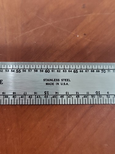 General Model Railroad Reference Rule Righello Acciaio Inox O & HO 1251 USA - Foto 7 di 11