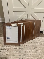 Simply Essential Wood Picture Frames 5x7 – Set of 9 – New