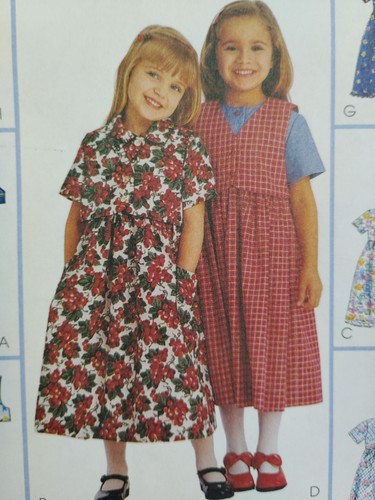 Dress Vest Modest Girls 6 7 8 McCalls 8913 Sewing Pattern UC McCall's Country - Picture 5 of 13