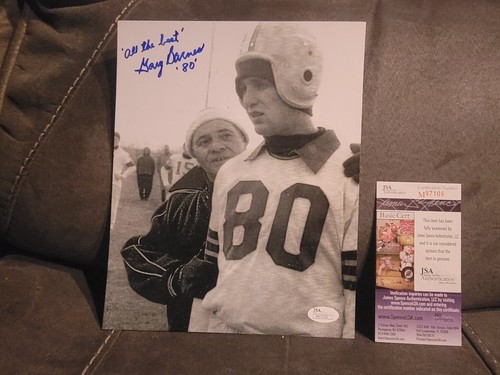 Autografo firmato Gary Barnes 8x10 Green Bay Packers autografato JSA COA
