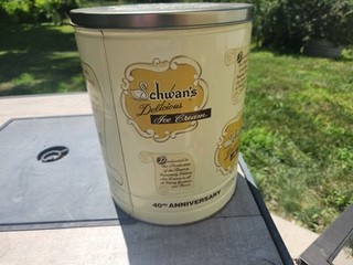 Vintage Schwan's Ice Cream 2.5 Gallon Tin Can Bicket With Lid