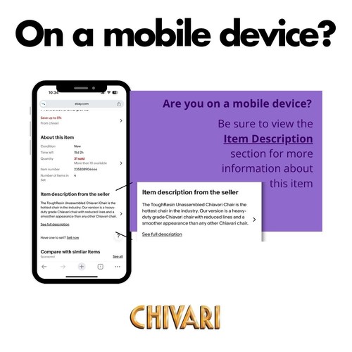 100 Cap Pack White Replacement Foot Cap for Plastic Folding Chair by Chivari - Picture 6 of 6