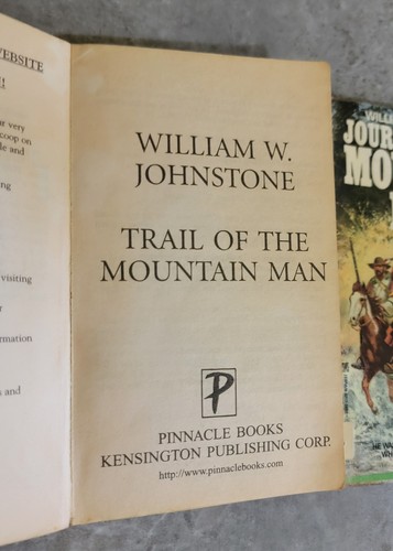 William W Johnstone 2 Book Lot Journey Of The Mountain Man Trail Of The Mountain - Picture 4 of 4