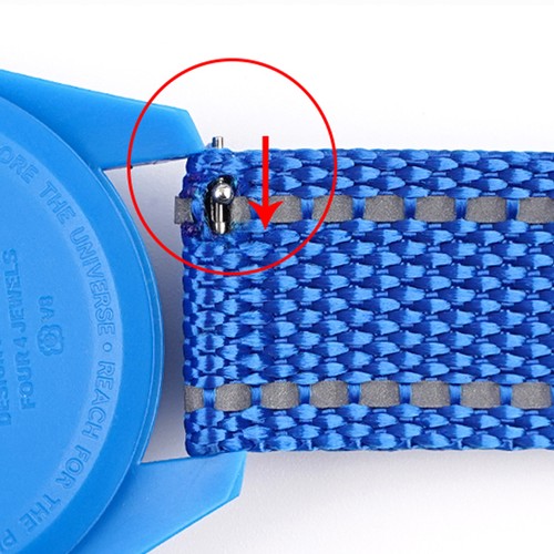 Correa de reloj de nailon para pulsera Omega Moon Swatch correa tejida de liberación rápida - Imagen 4 de 21