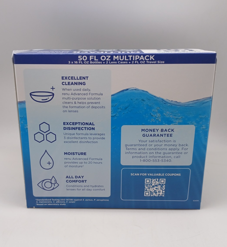 Renu Advanced Formula Multi-Purpose Solution 16oz - 3 Pack - Picture 2 of 3