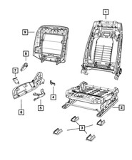 Genuine Mopar Front Seat Anchor Bolt Cover 1UV75DX9AB