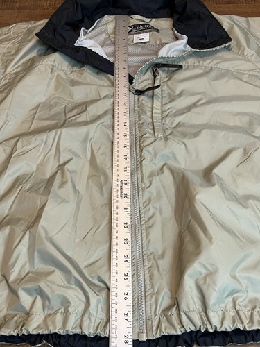 Columbia Sportswear XCO Giacca Beige Imballabile con Cappuccio Ventola Uomo XL Leggero Papà - Foto 18 di 24