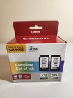 Canon Value Pack Black/Color Ink PG-275 And 276 New Sealed