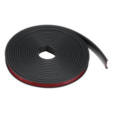 Edge Banding 15mm x 6M Flexible TPE Self Adhesive U-Shape Veneer Tape Black