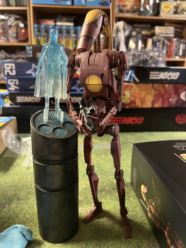 Sideshow Star Wars 1/6 Geonosis Battle Droid Commander Count Dooku Hologramm - Bild 1 von 3