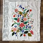 Anthropologie Rifle Paper Co. Floral Vines Dish Tea Towel Pink 100% Cotton