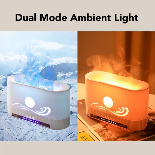 Flame Humidifier 250ml Decorative USB Diffuser Mist Humidifier With 3 - Picture 12 of 12
