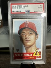 2018 Topps Living Set Shohei Ohtani #7 PsA Mint 9