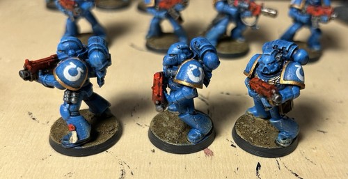 40k Space Marines Tactical Squad *painted* Ultramarines - Picture 15 of 16