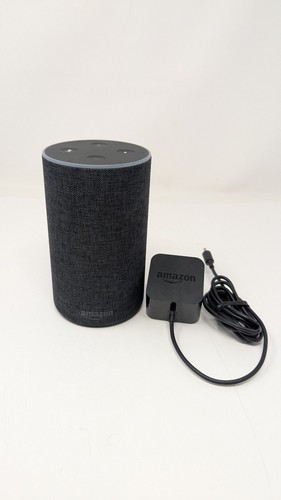 AMAZON Echo 2nd Gen Smart Speaker, Heather Black Fabric