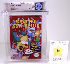 The Simpsons Krusty's Fun House Nintendo NES New 1992 Factory Sealed WATA 8.0 B+