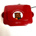 Bella Ultimate Brownie Maker RED Makes 8 Brownies Nonstick