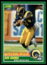 1989 Score Ron Brown Los Angeles Rams #313