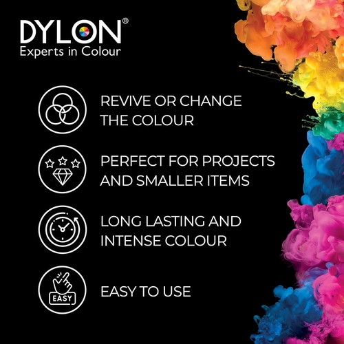 DYLON Hand Dye Fabric Dye Sachet For Clothes Soft Furnishings 50g Navy Blue Uk - Picture 3 of 7