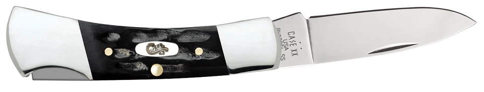 Cuchillo de bolsillo de acero inoxidable Case xx Cuchillos Lockback Jigged Buffalo Horn 65031 Foto 4 de 4