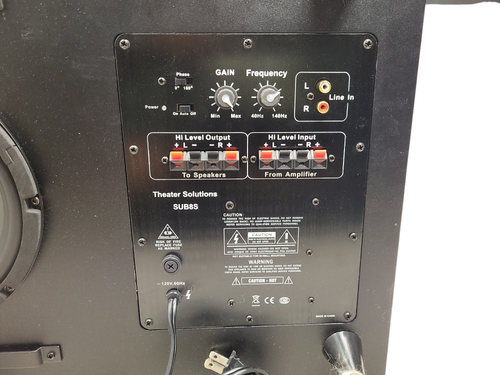 Theater Solutions SUB8S Home Theater Powered 8" Slim Subwoofer Mountable Sub $ - 第 4/4 張圖片