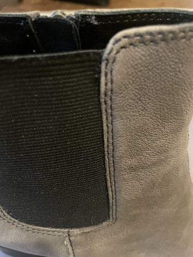 Vagabond UK 6/39 Dark Grey Leather Nubuck Chelsea Boots Block Heel VGC - Picture 11 of 14