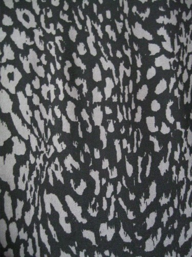 F&F SIZE 12 DRESS ANIMAL PRINT BODYCON MIDI WIGGLE BLACK GREY SMART OFFICE BOHO - Picture 9 of 12