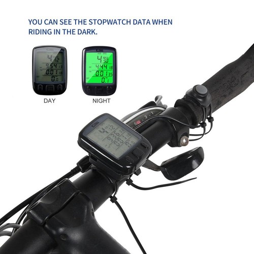 Fahrradcomputer Kabelgebunden Kilometerzähler LCD Fahrrad Tachometer Radfahren - Bild 9 von 12