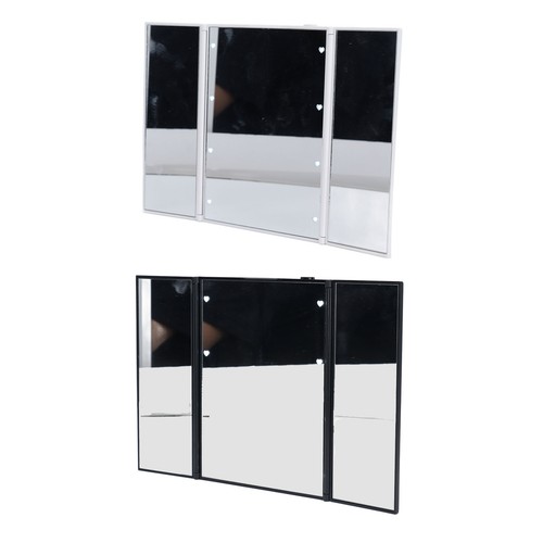 3 Folds Lighted Vanity Makeup Mirror LED Light Table Mirror Portable Travel HR6 - Picture 5 of 30