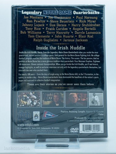 Inside The Irish Huddle - Stories From Notre Dame Quarterbacks (DVD, 2006) NEW - Picture 3 of 4