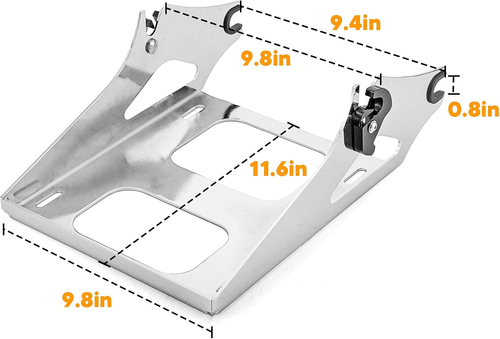Tour Pack Mounting Rack abnehmbare Kofferraumhalterung kompatibel mit Harley Touring Ro - Bild 2 von 8