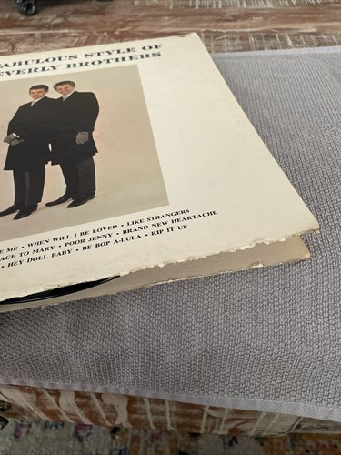 EVERLY BROTHERS - THE FABULOUS STYLE OF - ORIG 1960 MONO CADENCE LP - ORIG OWNER - Picture 4 of 4