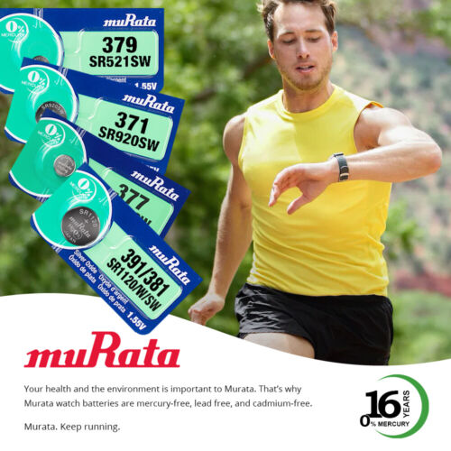 Murata 319 (SR527SW) Silver Oxide Watch Battery (10 Count) - Replaces Sony 319 - Picture 2 of 8