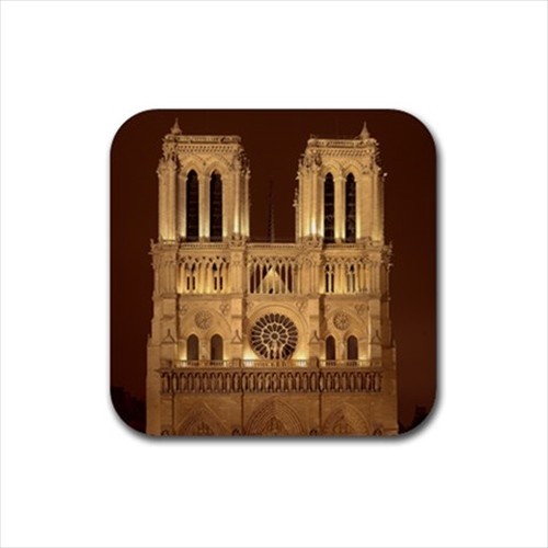 Notre Dame Cathedral de Paris France drink coasters 4 pack Souvenir Travel - Picture 1 of 1