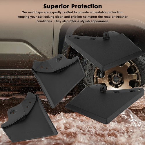 4Pcs Front & Rear Splash Guards Mud Flaps Mudguard Fender For 2024 Toyota Tacoma - 第 5/9 張圖片