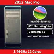 2012 Mac Pro | 3.46GHz 12-core | 128 GB | 1TB SSD | AMD 580 8GB