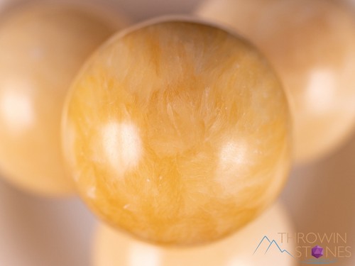 Light Yellow CALCITE Crystal Ball Sphere - Housewarming Gift, Home Decor, E2109 - Picture 2 of 10