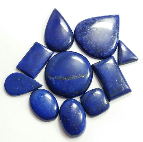 288Ct Natural Lapis Lazuli Lot Nice Blue Color Mix Cabochon Loose Gems Wholesale - Picture 3 of 5