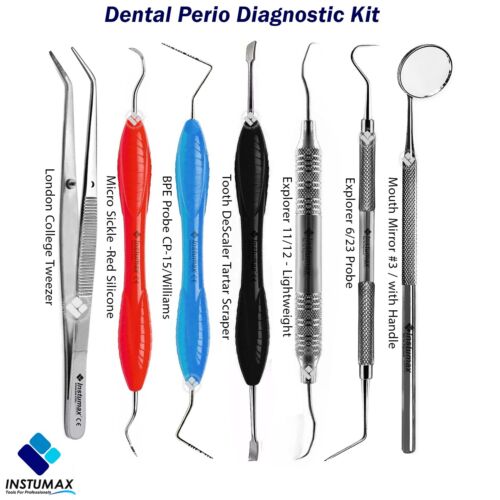 Examination Diagnostic Tools Sets, Tartar & Plaque Removal, Oral Care Cleaning - Picture 23 of 35