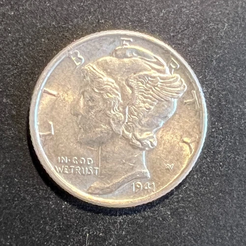 USA 1941-P Mercury Dime - UNC - Silver