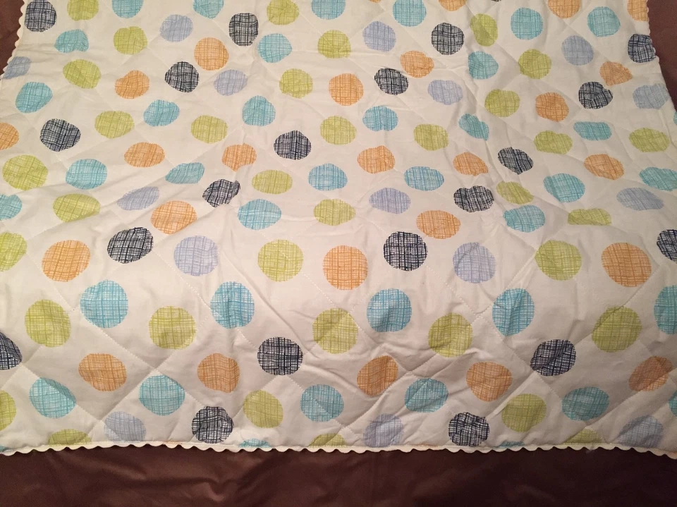 2 Lolli Living Reversible Baby Bot Quilt Quilted Comforters - Bot Dot  37" x 43" - Image 2 of 4