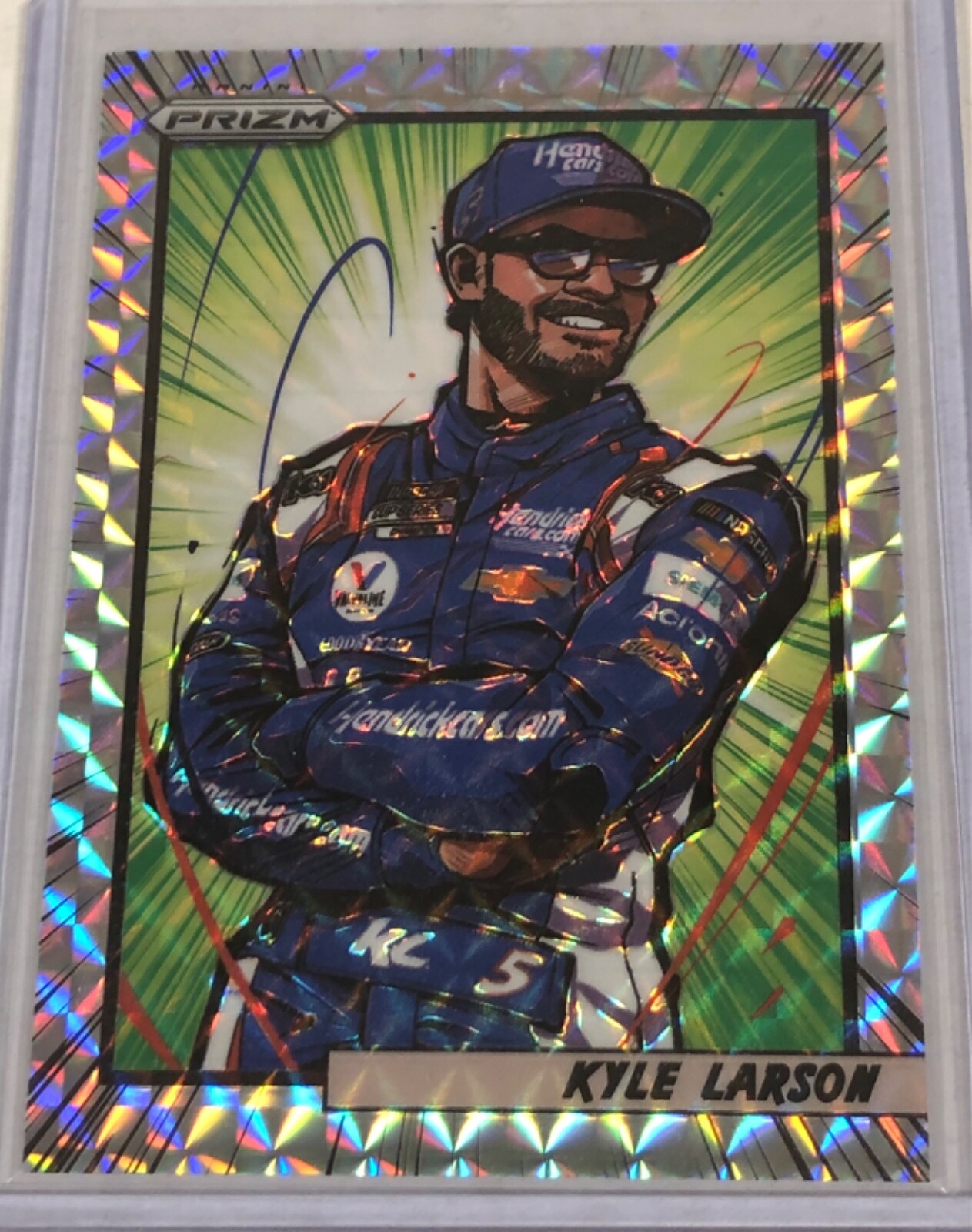 2022 Panini Prizm Racing Kyle Larson Manga SSP Card