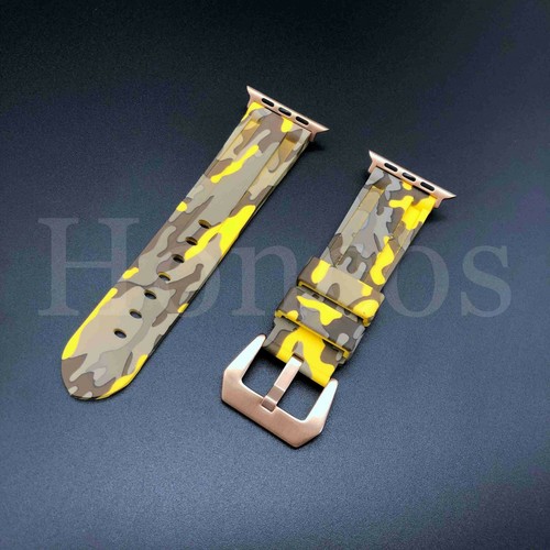 38/40/42/44 MM Apple Watch correa correa camuflaje de goma se ajusta para iwatch smart - Imagen 62 de 111