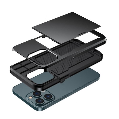 2in1Hybrid Phone Case For iPhone161514131211promaxwith Hidden Credit Card Holder - Picture 4 of 34