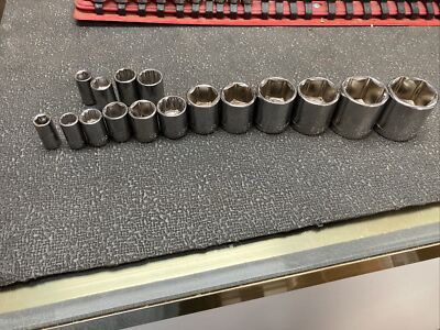 Craftsman Socket Set 12 pc Used 9/32 - 15/16 Plus 4 Duplicates