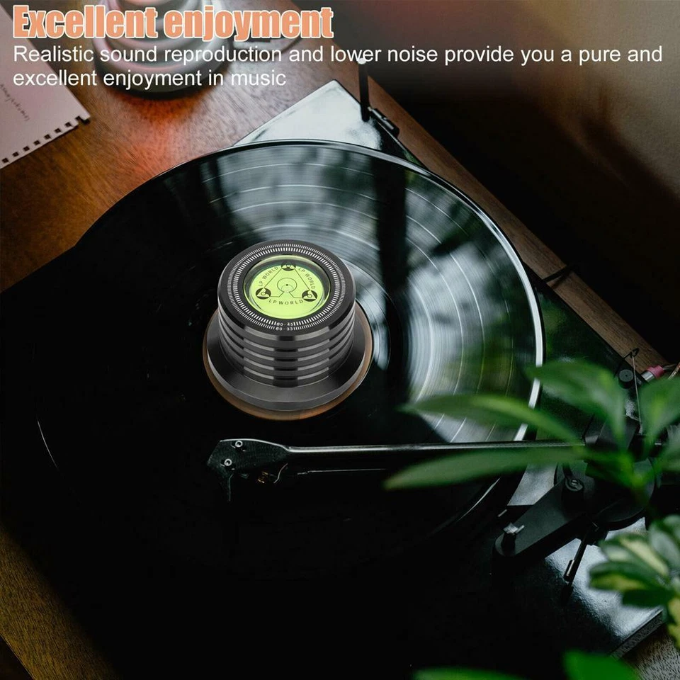 +1 Pz Pinza Peso Disco Giradischi Alluminio Stabilizzatore per LP - Immagine 4 di 4
