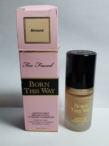 Too Faced Born This Way Natural Finish Foundation Almond Full Size BNIB - Picture 10 of 12