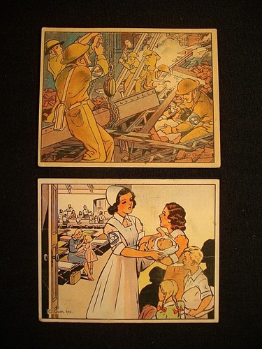 1941 Gum Inc. UNCLE SAM HOME DEFENSE Karten (kanadisch) MENGE SIE WÄHLEN UNTEN LESEN - Bild 7 von 7