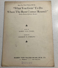 What You Goin' To Do Sheet Music Harry Von Tilzer 1932 What You Goin' To Do Sheet Music Harry Von Tilzer 1932